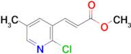 (E)-Methyl 3-(2-chloro-5-methylpyridin-3-yl)-acrylate