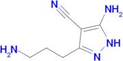 5-Amino-3-(3-aminopropyl)-1H-pyrazole-4-carbonitrile