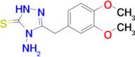 4-amino-3-[(3,4-dimethoxyphenyl)methyl]-4,5-dihydro-1H-1,2,4-triazole-5-thione