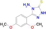 4-amino-3-(2,4-dimethoxyphenyl)-4,5-dihydro-1H-1,2,4-triazole-5-thione