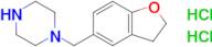 1-(2,3-Dihydro-1-benzofuran-5-ylmethyl)piperazine DiHCl