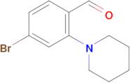 4-Bromo-2-piperidinobenzenecarbaldehyde