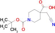 1-(tert-Butoxycarbonyl)-4-(cyanomethyl)piperidine-4-carboxylic acid