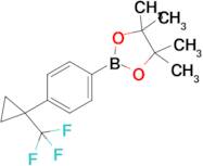 4,4,5,5-Tetramethyl-2-(4-(1-(trifluoromethyl)cyclopropyl)phenyl)-1,3,2-dioxaborolane