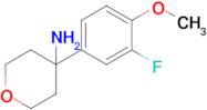 4-(3-Fluoro-4-methoxyphenyl)oxan-4-amine