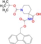 1-[(tert-butoxy)carbonyl]-3-{[(9h-fluoren-9-ylmethoxy)carbonyl]amino}piperidine-3-carboxylic acid