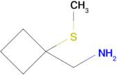 [1-(methylsulfanyl)cyclobutyl]methanamine