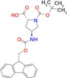 (2r,4s)-1-[(tert-butoxy)carbonyl]-4-({[(9h-fluoren-9-yl)methoxy]carbonyl}amino)pyrrolidine-2-carbo…