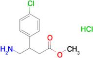 Methyl 4-amino-3-(4-chlorophenyl)butanoate hydrochloride