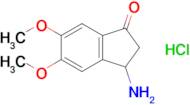 3-Amino-5,6-dimethoxy-2,3-dihydro-1h-inden-1-one hydrochloride