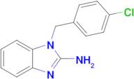 1-[(4-chlorophenyl)methyl]-1h-1,3-benzodiazol-2-amine