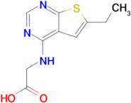 2-({6-ethylthieno[2,3-d]pyrimidin-4-yl}amino)acetic acid