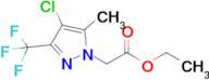 Ethyl 2-[4-chloro-5-methyl-3-(trifluoromethyl)-1h-pyrazol-1-yl]acetate