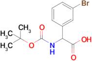 2-(3-Bromophenyl)-2-((tert-butoxycarbonyl)amino)acetic acid