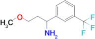 3-Methoxy-1-[3-(trifluoromethyl)phenyl]propan-1-amine