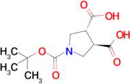 Rac-(3r,4r)-1-[(tert-butoxy)carbonyl]pyrrolidine-3,4-dicarboxylic acid