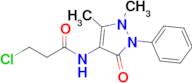 3-Chloro-n-(1,5-dimethyl-3-oxo-2-phenyl-2,3-dihydro-1h-pyrazol-4-yl)propanamide