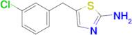 5-[(3-chlorophenyl)methyl]-1,3-thiazol-2-amine