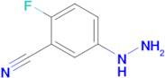 2-Fluoro-5-hydrazinylbenzonitrile