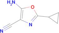 5-Amino-2-cyclopropyl-1,3-oxazole-4-carbonitrile