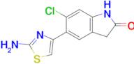 5-(2-Amino-1,3-thiazol-4-yl)-6-chloro-2,3-dihydro-1h-indol-2-one