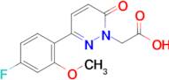 2-[3-(4-fluoro-2-methoxyphenyl)-6-oxo-1,6-dihydropyridazin-1-yl]acetic acid