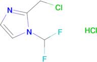 2-(Chloromethyl)-1-(difluoromethyl)-1h-imidazole hydrochloride