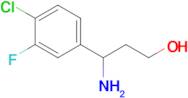 3-Amino-3-(4-chloro-3-fluorophenyl)propan-1-ol