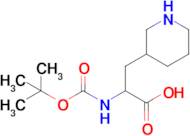 2-{[(tert-butoxy)carbonyl]amino}-3-(piperidin-3-yl)propanoic acid