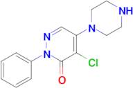 4-Chloro-2-phenyl-5-(piperazin-1-yl)-2,3-dihydropyridazin-3-one