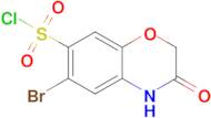 6-Bromo-3-oxo-3,4-dihydro-2h-1,4-benzoxazine-7-sulfonyl chloride