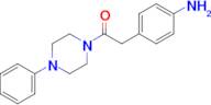 2-(4-Aminophenyl)-1-(4-phenylpiperazin-1-yl)ethan-1-one