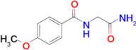 2-[(4-methoxyphenyl)formamido]acetamide