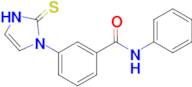 N-phenyl-3-(2-sulfanylidene-2,3-dihydro-1H-imidazol-1-yl)benzamide