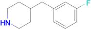 4-[(3-fluorophenyl)methyl]piperidine