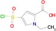 4-(Chlorosulfonyl)-1-ethyl-1h-pyrrole-2-carboxylic acid