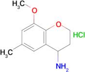 8-Methoxy-6-methyl-3,4-dihydro-2h-1-benzopyran-4-amine hydrochloride