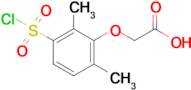 2-[3-(chlorosulfonyl)-2,6-dimethylphenoxy]acetic acid