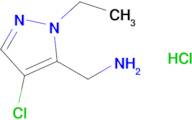 (4-Chloro-1-ethyl-1h-pyrazol-5-yl)methanamine hydrochloride