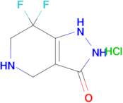 7,7-difluoro-1H,2H,3H,4H,5H,6H,7H-pyrazolo[4,3-c]pyridin-3-one hydrochloride