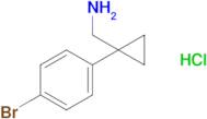 1-[1-(4-bromophenyl)cyclopropyl]methanamine hydrochloride