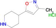 4-(3-Methyl-1,2-oxazol-5-yl)piperidine hydrochloride