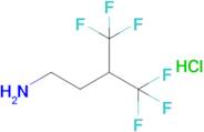 4,4,4-Trifluoro-3-(trifluoromethyl)butan-1-amine hydrochloride