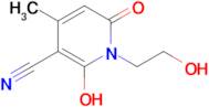 2-Hydroxy-1-(2-hydroxyethyl)-4-methyl-6-oxo-1,6-dihydropyridine-3-carbonitrile