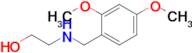 2-{[(2,4-dimethoxyphenyl)methyl]amino}ethan-1-ol