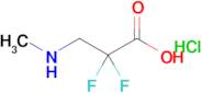 2,2-Difluoro-3-(methylamino)propanoic acid hydrochloride