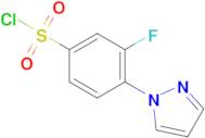 3-Fluoro-4-(1h-pyrazol-1-yl)benzene-1-sulfonyl chloride