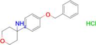 4-[4-(benzyloxy)phenyl]oxan-4-amine hydrochloride