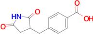 4-[(2,5-dioxopyrrolidin-3-yl)methyl]benzoic acid