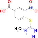 4-[(4-methyl-4h-1,2,4-triazol-3-yl)sulfanyl]-3-nitrobenzoic acid